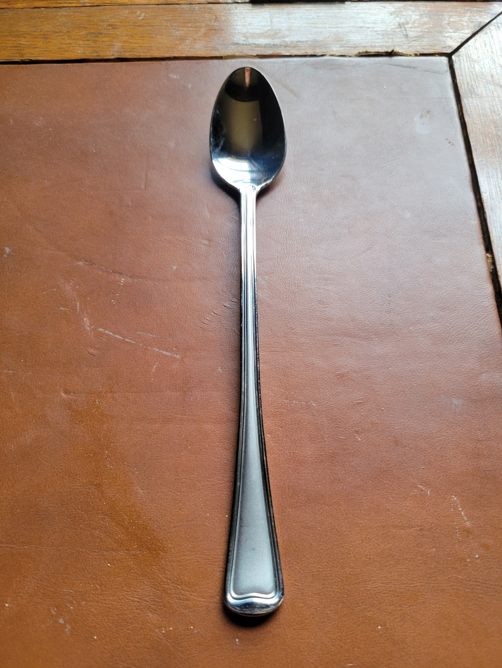 ICED TEA SPOON! Vintage GORHAM stainless: MONET pattern: 18/10 quality: LOVELY